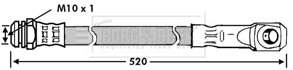 BORG & BECK Pidurivoolik BBH7106